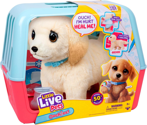Little Live Pets: גור כלים גולדן רטריבר אינטראקטיבי מגיב למגע וליטוף עם למעלה מ 50 צלילים ותגובות
