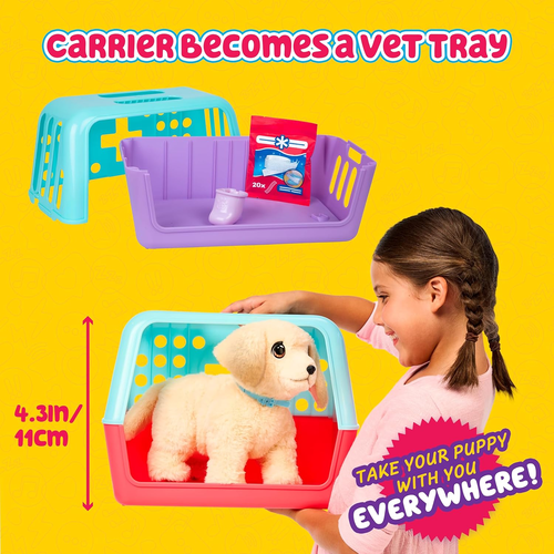 Little Live Pets: גור כלים גולדן רטריבר אינטראקטיבי מגיב למגע וליטוף עם למעלה מ 50 צלילים ותגובות