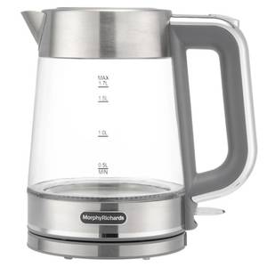 קומקום חשמלי 1.7 ליטר Morphy Richards 100401 זכוכית\נירוסטה