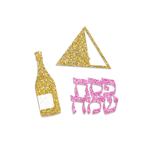 קישוטים שולחן גדולים דגם 'חוגגים חירות' גליטר