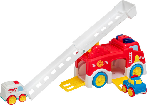 כבאית מוסיקאלית עם מכונית משטרה ואמבולנס Smart Kids