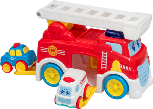 כבאית מוסיקאלית עם מכונית משטרה ואמבולנס Smart Kids