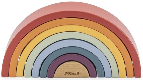קשת בענן 8 חלקים מעץ למשחקי התאמה ובנייה PolarB