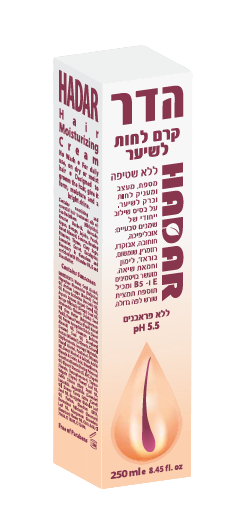 הדר | קרם לחות לשיער | מכיל 270 מ"ל | קרם הנועד לטיפוח | מכיל שמנים טיפוליים טבעיים | דן פארם | Dan pharm