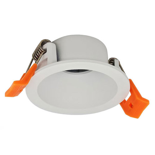 סט שקוע מיני MR11, לבן, כולל בית נורה ונורה 500Lm / 5W יורולוקס 
