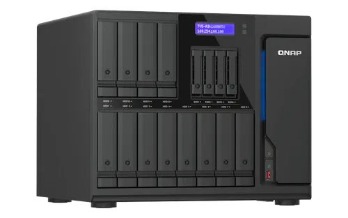 QNAP TVS-AIh1688ATX-U9-48G עם Intel Core Ultra 9, זיכרון 48GB ECC DDR5, מערך 12 מפרצי SATA ו-4 מפרצי U.2 NVMe, תקשורת 10GbE ו-2.5GbE ותמיכה ב-AI עד 36 TOPS
