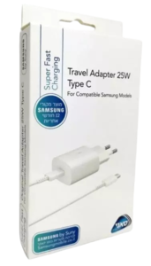  מטען 25W עם כבל PD Type-C (לבן) מבית Samsung יבואן רשמי סאני