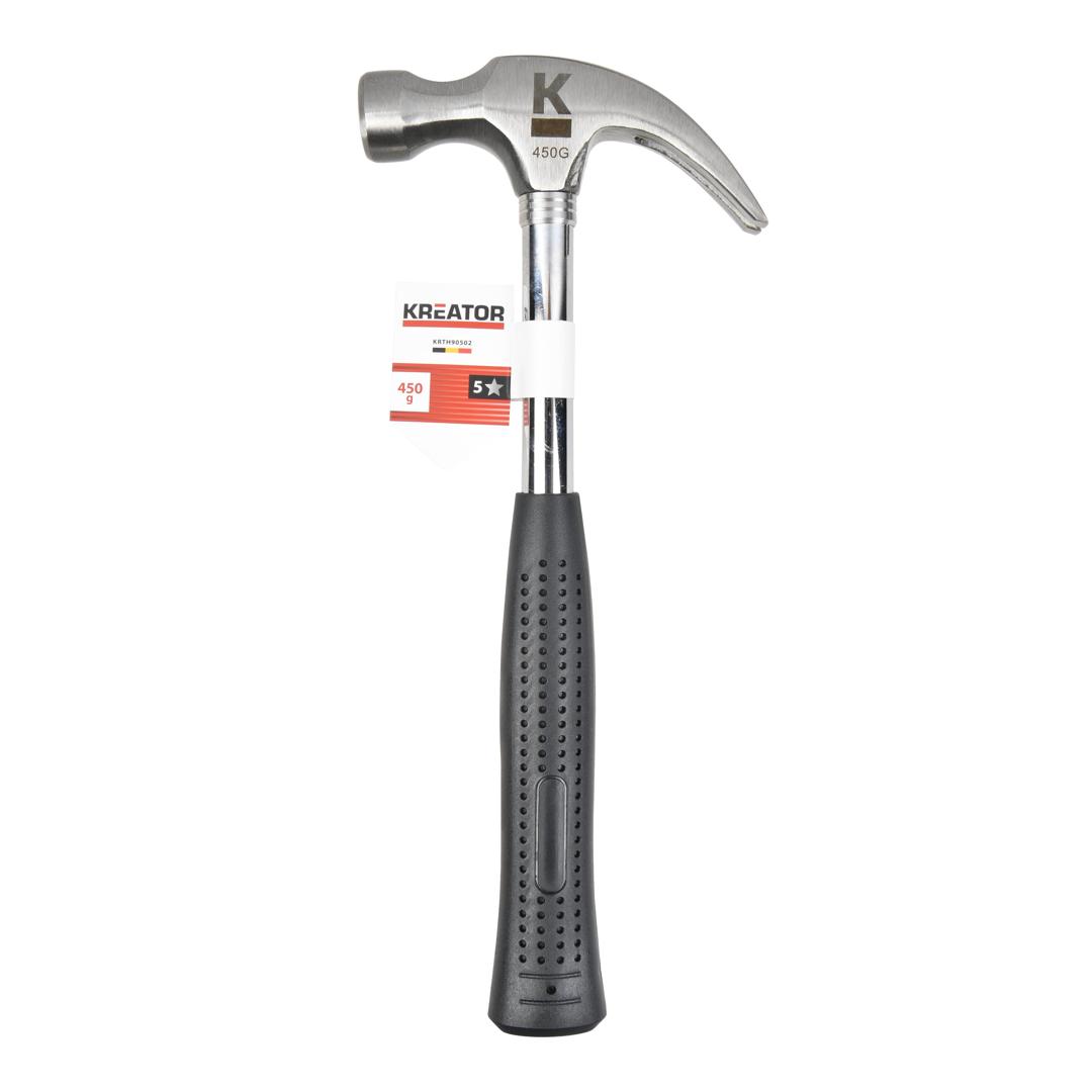 פטיש טפסנים ידית מתכת 450 גרם,  106  KRTH90502,  CLAW HAMMER 450G - METAL