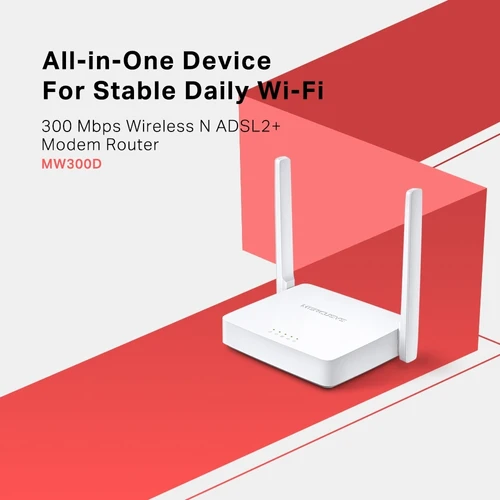 ראוטר MW300D Wireless N Router מבית MERCUSYS
