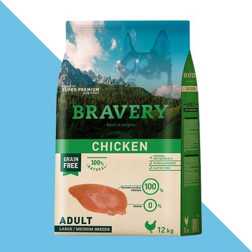 ברייברי עוף בוגר  12 קילו היפואלרגני Bravery