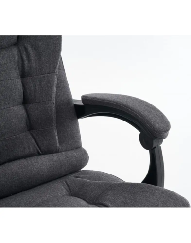 כסא מנהלים בד (גב גבוה) - דגם Boss Cotton - אפור