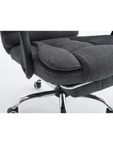 כסא מנהלים בד (גב גבוה) - דגם Boss Cotton - אפור