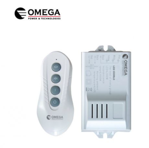 שלט חכם אלחוטי לתאורה - 3 ערוצים מבית OMEGA