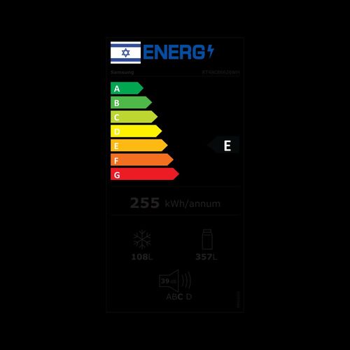 מקרר ‏מקפיא עליון ‏465 ‏ליטר RT48CB6626WH לבן