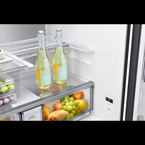 מקרר סמסונג 4 דלתות 646 ליטר Triple cooling RF72DG9620B1 שחור
