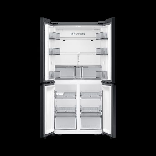 מקרר 4 דלתות 648 ליטר BeSpoke Kitchen Fit RM70F63REB שחור