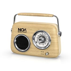 רדיו בלוטוס מעוצב בסגנון רטרו עץ NOA RETRO WOOD