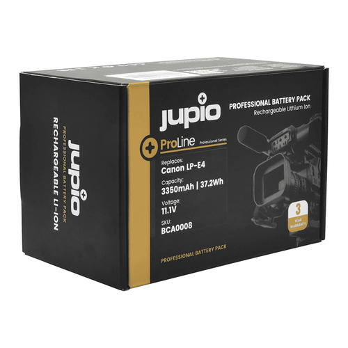 סוללת ליתיום Jupio *ProLine* LP-E4 3350mAh למצלמות Canon
