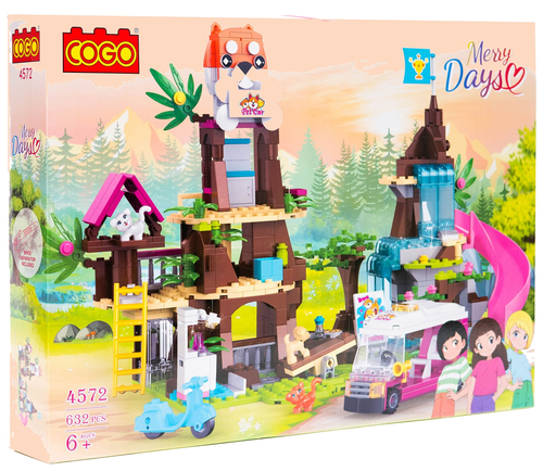 ערכת בנייה פארק חיות המחמד ומרכז המבקרים Merry Days עם 632 חלקים דגם 4572