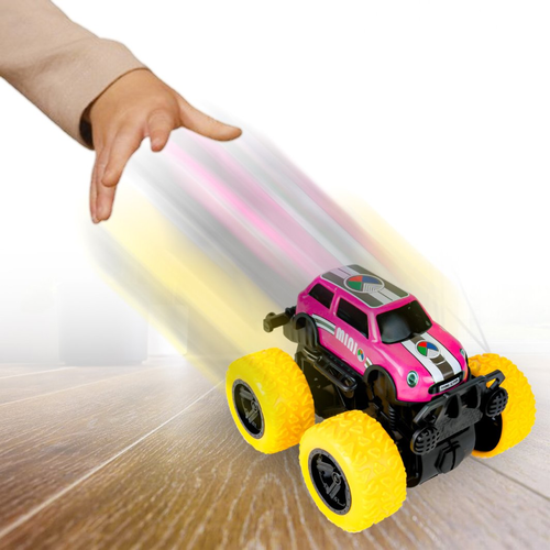 מכונית מונסטר Monster Truck עם הנעה בדחיפה וסיבוב 360 (מגוון דגמים)