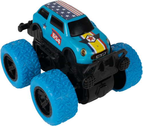 מכונית מונסטר Monster Truck עם הנעה בדחיפה וסיבוב 360 (מגוון דגמים)