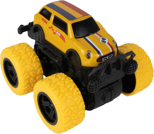 מכונית מונסטר Monster Truck עם הנעה בדחיפה וסיבוב 360 (מגוון דגמים)