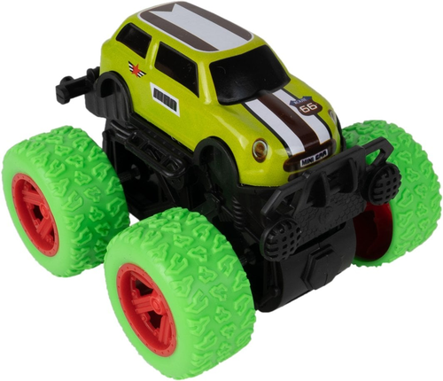 מכונית מונסטר Monster Truck עם הנעה בדחיפה וסיבוב 360 (מגוון דגמים)