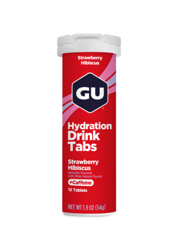 טבליות מתמוססות GU HYDRATION DRINK TABS STRAWBERRY HIBISCUS