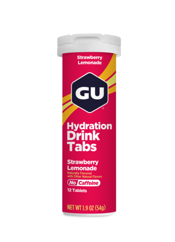 טבליות מתמוססות GU HYDRATION DRINK TABS STRAWBERRY  LEMONADE