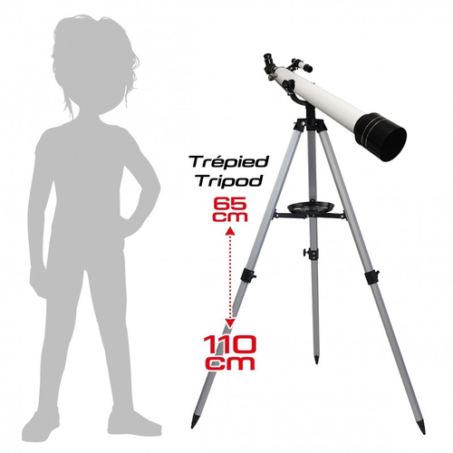 טלסקופ אסטרונומי מקצועי עם 40 פעילויות – לחקר כוכבים, כוכבי לכת ונוף הירח