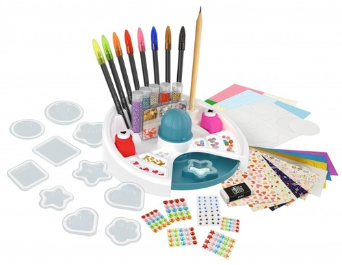מפעל המדבקות Sticker Factory עם 20 מדבקות תלת-ממדיות לעיצוב אישי