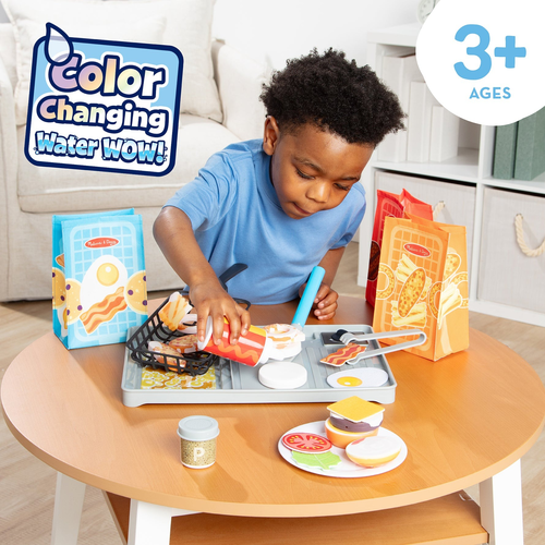 מארז גריל אינטראקטיבי Flip & Fry Grill Play Set עם טכנולוגיית שינוי צבע 27 חלקים