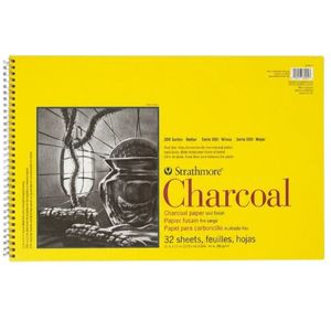 בלוק נייר פחם 32 דף 27.9/43.2 95 גר Strathmore Charcoal 