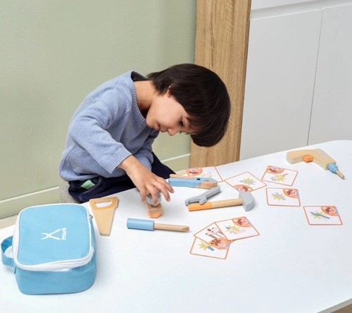 ערכת תיק נגרים עם 12 כלי עבודה ו 8 כרטיסיות דו-צדדיות להתאמה PolarB