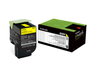 טונר Lexmark 80C80Y0 לקסמרק