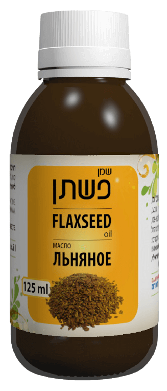שמן פשתן טבעי בכבישה קרה ללא בישום מכיל 125 מ"ל Dan Pharm