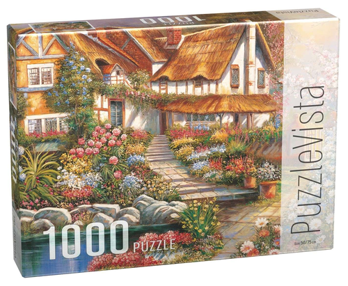 פאזל 1000 חלקים - בית כפרי פורח
