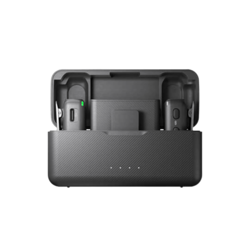 מיקרופון אלחוטי DJI Mic 2 זוגי – ערכת פרימיום עם 2 משדרים ואיכות סאונד ברמה גבוהה
