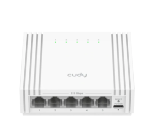 CUDY 5-Port 2.5G Easy-Managed Switch with USB-C HS105U