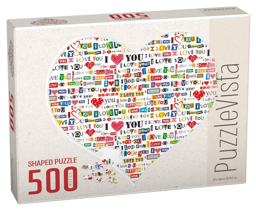 פאזל צורני 500 חלקים - לב