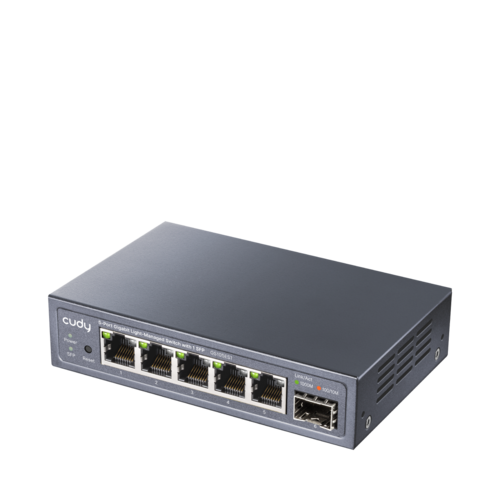 CUDY 5-Port  5 Gigabit  SFP  Switch GS105ES1