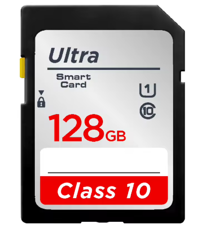 כרטיס זיכרון 128GB SD 
