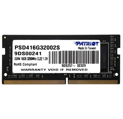‎ 16GB SODIMM DDR4 3200MHz PATRIOT PSD416G32P002S