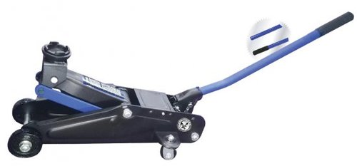 ג'ק עגלה 2 טון במזוודה + ידית ארוכה נשפלת - צבע שחור -  AMERICAN EAGLE 