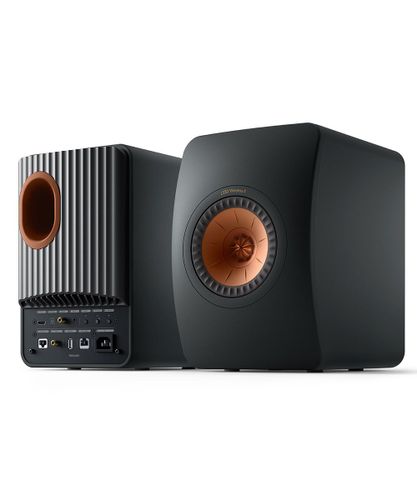 זוג רמקולים מדפיים KEF LS50 II Wireless צבע שחור! מתצוגה!
