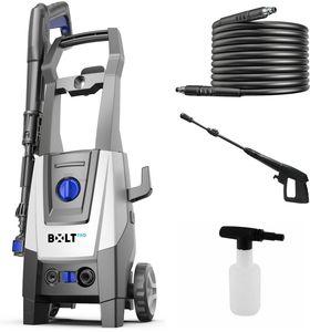 מכונת שטיפה מקצועית בלחץ גבוה 140Bar ו- 1800W מנוע בראשלס - מבית Bolt PRO