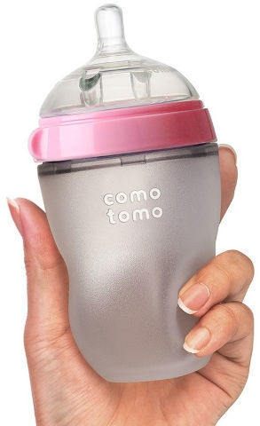 מארז 4 בקבוקי סיליקון לתינוק 150/250 מ״ל ורוד Comotomo
