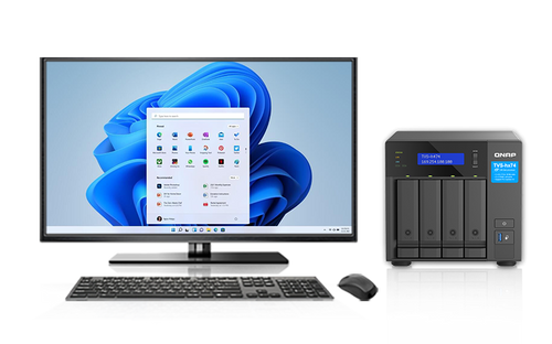 שרת QNAP ZFS TVS-h874-i5-32G 8-BAY i5-12400, 32GB ,2xNVME Slots