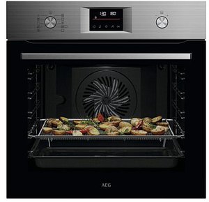 תנור בנוי פירוליטי 60 ס"מ אהג AEG OS6PB50AM  פאנל נירוסטה איי אי ג'י