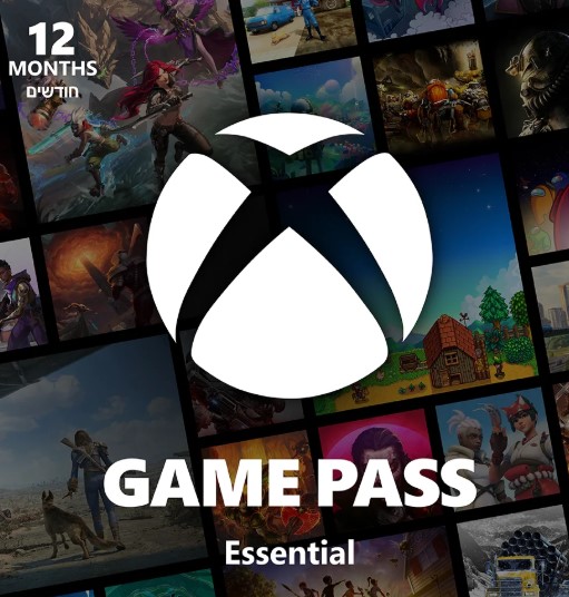 כרטיס מנוי ל12 חודשים Microsoft Xbox Game Pass Essential